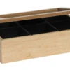 Sakura Tea Theedoos - Hout - 6-vaks - Met Fluweel - 24 X 16 Cm -Keukenwinkel 1 6 vaks 1