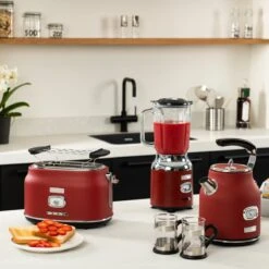 Westinghouse Retro Waterkoker + Broodrooster 2 Sleuven + Blender - Rood -Keukenwinkel 1200x1200 134