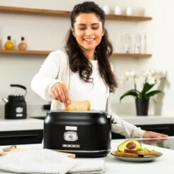 Westinghouse Retro Waterkoker + Broodrooster 2 Sleuven + Staafmixer - Zwart -Keukenwinkel 1200x1200 184