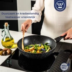 Westinghouse Pannenset Black Marble (Grillpan 28 Cm + Wokpan ø 30 Cm) - Inductie En Alle Andere Warmtebronnen -Keukenwinkel 1200x1200 78