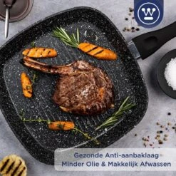 Westinghouse Pannenset Black Marble (Grillpan 28 Cm + Wokpan ø 30 Cm) - Inductie En Alle Andere Warmtebronnen -Keukenwinkel 1200x1200 79