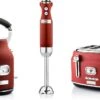 Westinghouse Retro Waterkoker + Broodrooster 4 Sleuven + Staafmixer - Rood -Keukenwinkel 1200x706 1