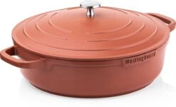 Westinghouse Pannenset Performance (Braadpan + Hapjespan) ø 28 Cm - Rood - Inductie En Alle Andere Warmtebronnen -Keukenwinkel 1200x731