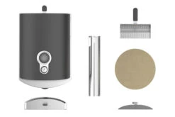 ZiiPa Pizza Oven Piana - Houtgestookt - Met Thermometer - Leisteen - Voor ø 30 Cm Pizza's - Roterende Pizzasteen -Keukenwinkel 159567