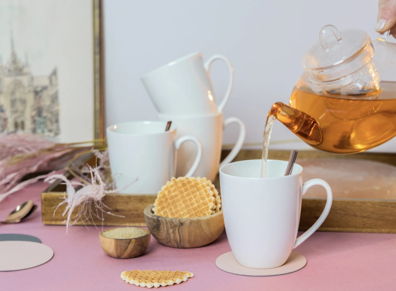 Jay Hill Mokken Saba 350 Ml - New Bone Porselein - 4 Stuks 4 Jay Hill Mokken Saba 350 Ml - New Bone Porselein - 4 Stuks - Afbeelding 2