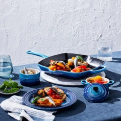 Le Creuset Grillpan Signature - Azure - 26 X 26 Cm - Geëmailleerde Anti-aanbaklaag -Keukenwinkel 20183262200422 alt4