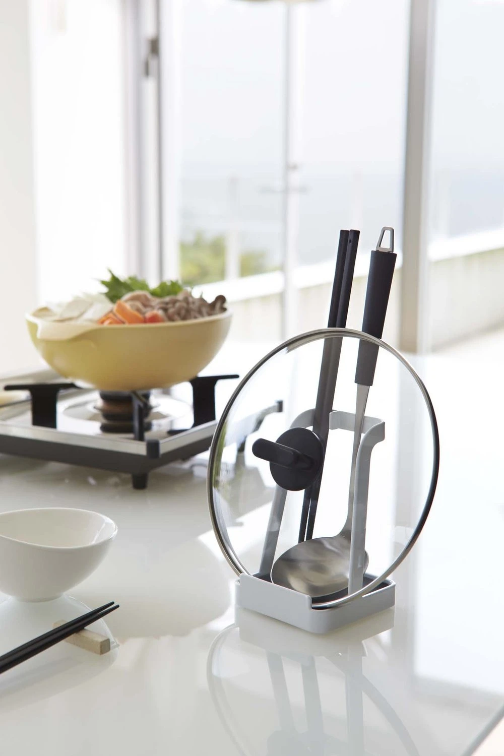 Yamazaki Lepelhouder Tower Wit 4 Yamazaki Lepelhouder Tower Wit - Afbeelding 2