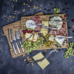 Boska Kaasset Ultimate Monaco+ (Eikenhouten Serveerplank & 10 RVS Kaasmessen) - 11 Delige Set -Keukenwinkel 307105BOSKAUltimateCheeseSet 10 2400x