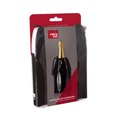 Vacu Vin Champagnekoeler Active Cooler - Sleeve - Zwart -Keukenwinkel 38856606 Active Cooler Champagne Black Pack
