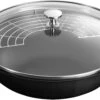 Staub Wokpan - Zwart - ø 30 Cm / 4.4 Liter - Geëmailleerde Anti-aanbaklaag -Keukenwinkel 40501 470 5 1