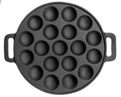 Sareva Poffertjespan - Gietijzer - ø 24 Cm - 19 Poffertjes -Keukenwinkel 7061112070186 1