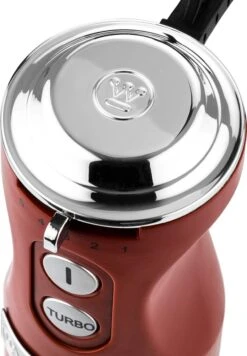 Westinghouse Retro Waterkoker + Broodrooster 2 Sleuven + Staafmixer - Rood -Keukenwinkel 833x1200