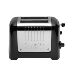Dualit Broodrooster Lite - Extra Brede Sleuven - Gloss Black - D26225 -Keukenwinkel 85735 lite 2 slot black front web