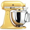 KitchenAid Keukenmachine Artisan - Kantelbare Kop - Pastel Geel - 4.8 Liter - 5KSM175PSEMY -Keukenwinkel 859701501050