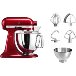 KitchenAid Keukenmachine Artisan - Kantelbare Kop - Appelrood - 4.8 Liter - 5KSM175PSEAC -Keukenwinkel 8597015012305B15D