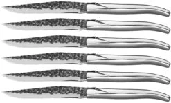 Jay Hill Steakmessen Laguiole - Raw Black - RVS - 6 Stuks -Keukenwinkel 8720364453435 2