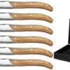 Jay Hill Steakmessen Laguiole - Raw Black - Olijfhout - 6 Stuks -Keukenwinkel 8720364453459