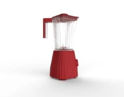 Alessi Blender Plissé - 5 Snelheden + Turbostand - Rood - Michele De Lucchi - 1.5 Liter - MDL09 R -Keukenwinkel Alessi Blender1