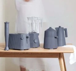 Alessi Broodrooster Plissé + Alessi Tostiklemmen Plissé - Grijs - Michele De Lucchi -Keukenwinkel Alessi Plisse Grijs 12