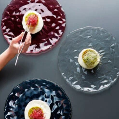 Bormioli Rocco Pizzabord / Onderbord Diamond Transparant ø 33 Cm -Keukenwinkel Bormioli Onderbord Diamond Sfeer