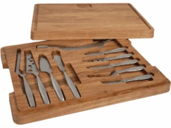 Boska Kaasset Ultimate Monaco+ (Eikenhouten Serveerplank & 10 RVS Kaasmessen) - 11 Delige Set -Keukenwinkel CL productafbeeldingen 19