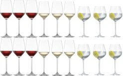 Schott Zwiesel Wijnglazen Fortissimo - Set 18 Delig - Witte En Rode Wijnglazen & Gin Tonic Glazen