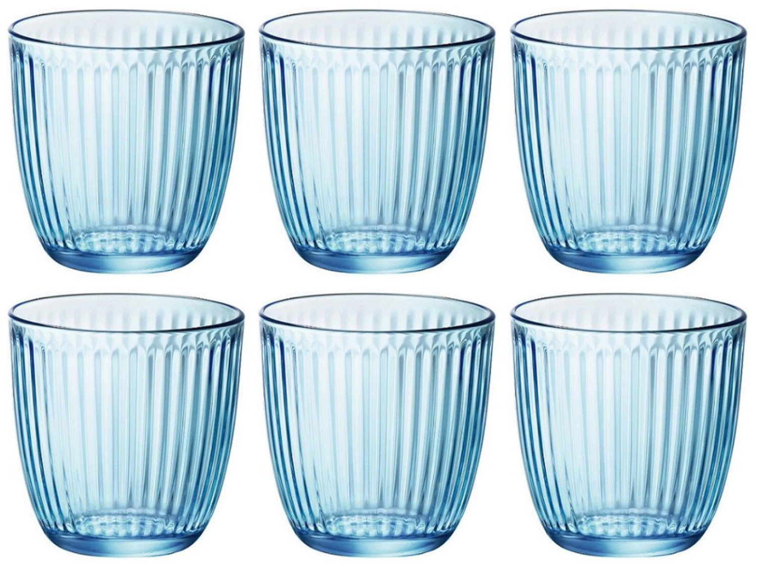 Bormioli Rocco Waterglazen Line - Blauw - 290 Ml - 6 Stuks 3 Bormioli Rocco Waterglazen Line - Blauw - 290 Ml - 6 Stuks