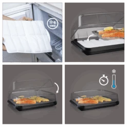 Vacu Vin Koelhoudplaat Active Cool Plate - Zwart -Keukenwinkel CoolPlate Instructions 2