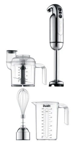 Dualit Staafmixer Set - 3-delig - Zilver - D88930 -Keukenwinkel D88930 002 Staafmixer lang 264x500 1