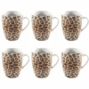 Studio Tavola Mokken Leopard 340 Ml - 6 Stuks -Keukenwinkel Eigen merken