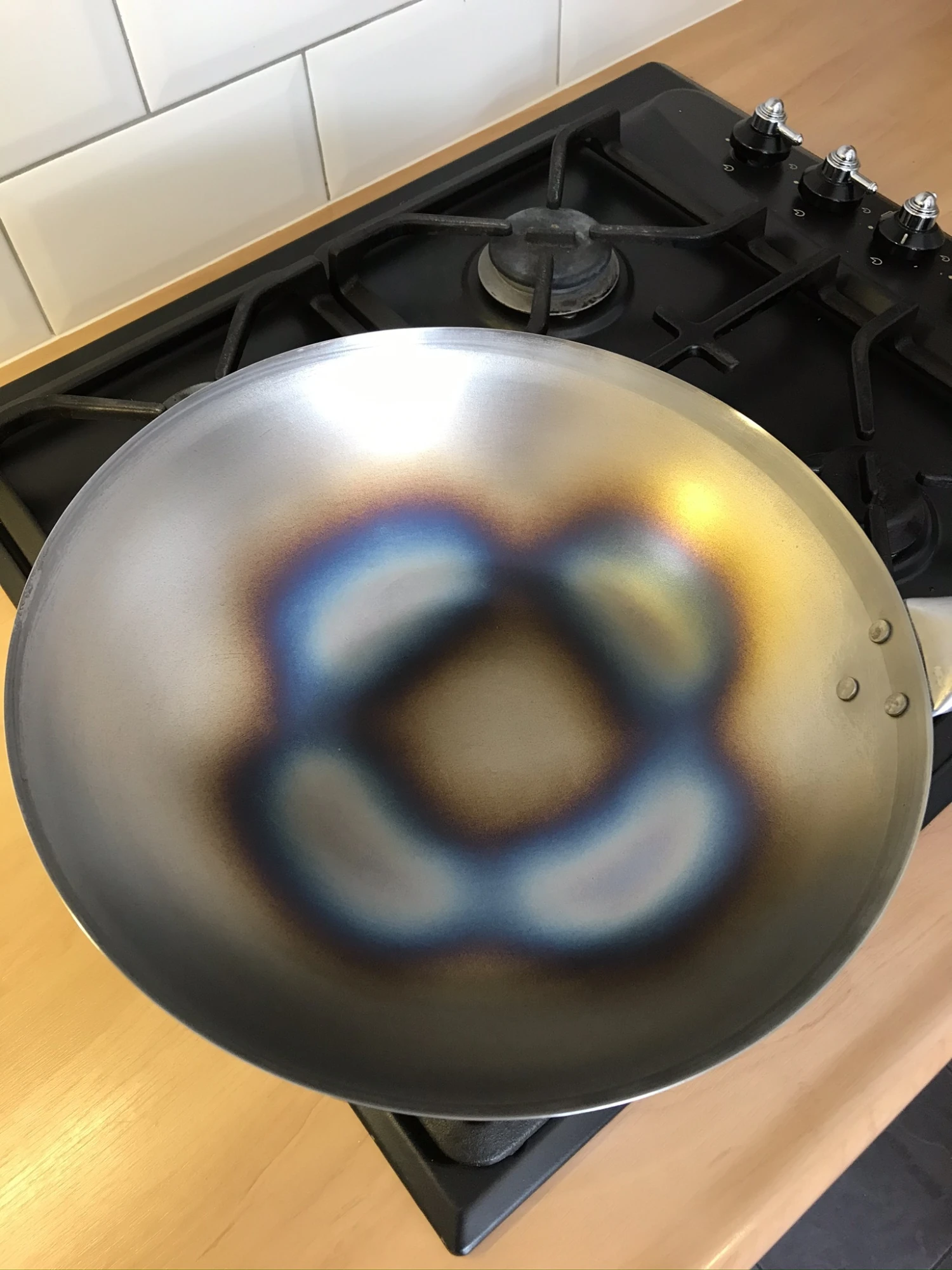 Wokpan Voccelli - Plaatstaal - ø 30 Cm - Zonder Anti-aanbaklaag 5 Wokpan Voccelli - Plaatstaal - ø 30 Cm - Zonder Anti-aanbaklaag - Afbeelding 3