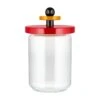 Alessi Voorraadpot Twergi - ES16/100 - Rood - ø 12 Cm / 1 Liter - Door Ettore Sotsass -Keukenwinkel Jar 100 R