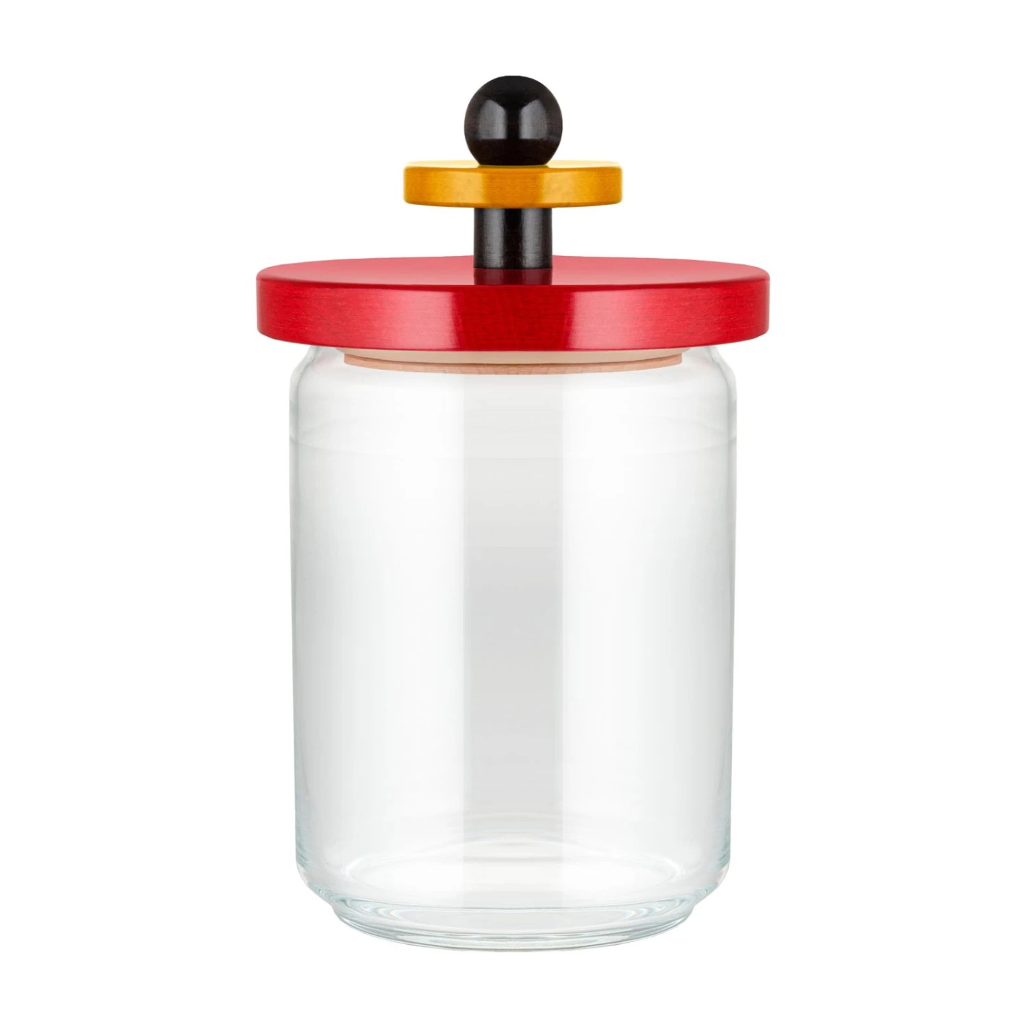 Alessi Voorraadpot Twergi - ES16/100 - Rood - ø 12 Cm / 1 Liter - Door Ettore Sotsass 3 Alessi Voorraadpot Twergi - ES16/100 - Rood - ø 12 Cm / 1 Liter - Door Ettore Sotsass