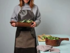 ASA Selection Keukenschort PVC Bruin 90 X 82 Cm -Keukenwinkel Lederschuerze braun