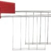 Alessi Tostiklemmen Voor Broodrooster Plissé - Rood - Michele De Lucchi - MDL08RA R -Keukenwinkel MDL08 RACK R A4 3500pxl