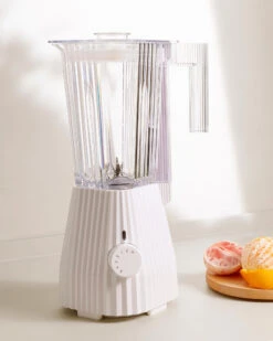Alessi Blender Plissé - 5 Snelheden + Turbostand - Wit - Michele De Lucchi - 1.5 Liter - MDL09 W -Keukenwinkel MDL09 W AMB H A4 3500pxl