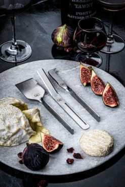 Laguiole Style De Vie Kaasmes En Botermes Zilver - 6 Stuks -Keukenwinkel SDVCheese6Steel 1