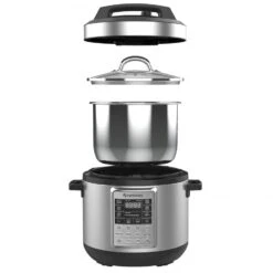 Espressions Smart Pressure Cooker / Multicooker / Slowcooker - 5.7 Liter - EP6000 -Keukenwinkel SmartPressureCooker57LexplodedviewLR 61a0f5ece41677.46431295