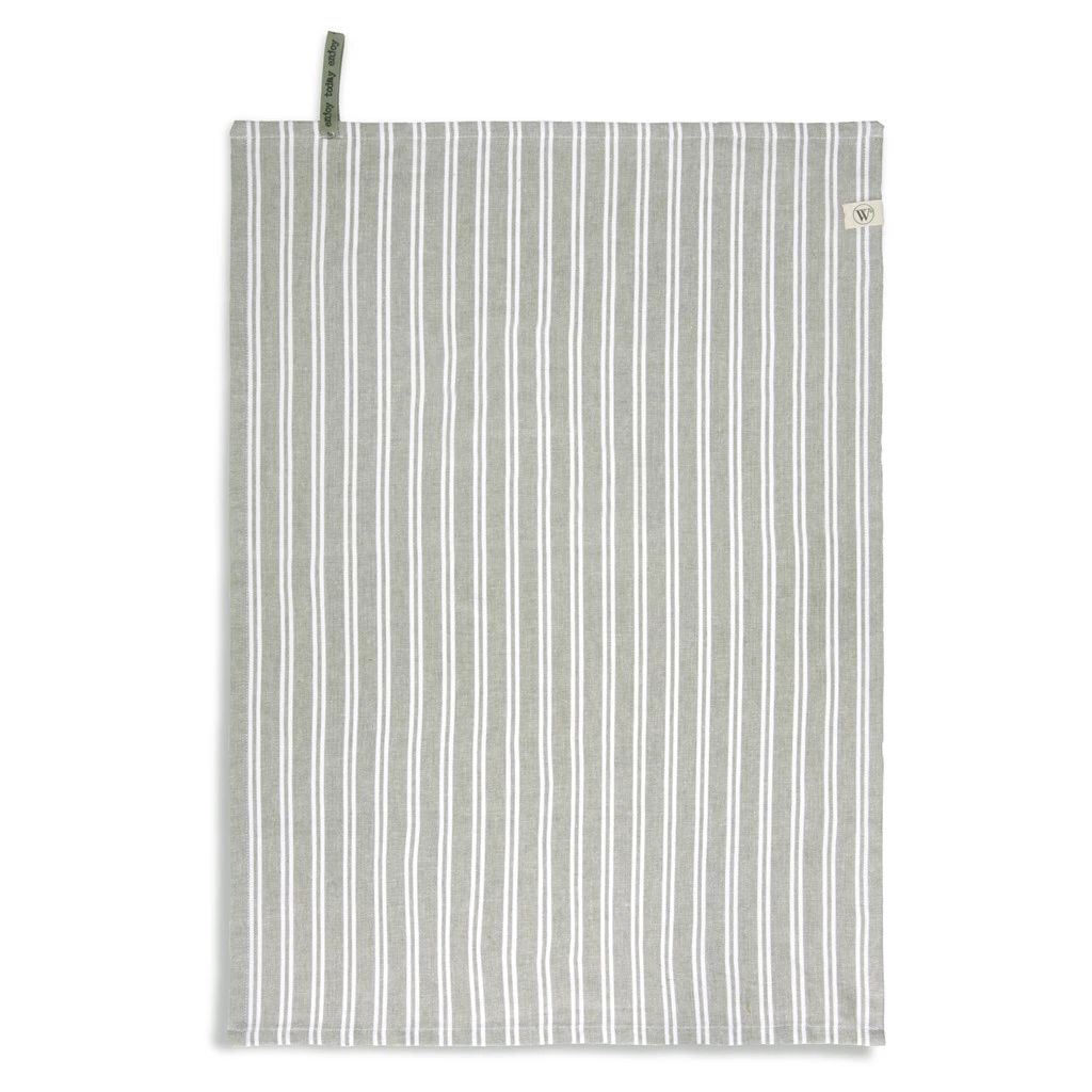 Walra Theedoek Stripes Legergroen 50 X 70 Cm 5 Walra Theedoek Stripes Legergroen 50 X 70 Cm - Afbeelding 3