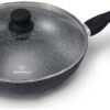 Westinghouse Wokpan Marble - ø 30 Cm - Standaard Anti-aanbaklaag -Keukenwinkel WCCW0009032MBB Wok with Lid bl