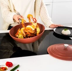 Westinghouse Wokpan Performance - Rebel Red - ø 28 Cm - Standaard Anti-aanbaklaag -Keukenwinkel WCCW0095028OR 13