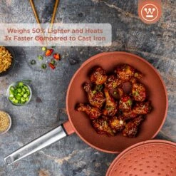 Westinghouse Wokpan Performance - Rebel Red - ø 28 Cm - Standaard Anti-aanbaklaag -Keukenwinkel WCCW0095028OR 2