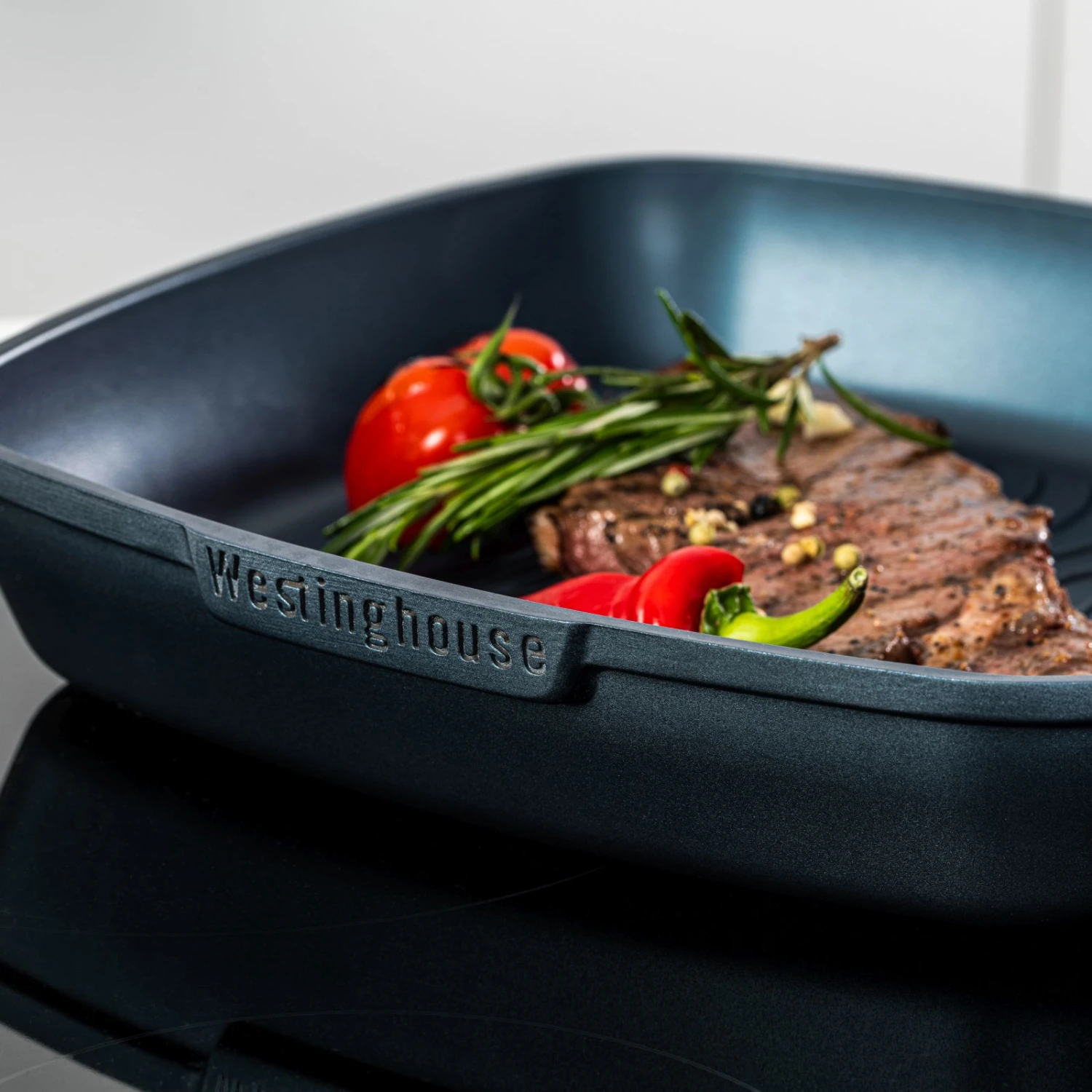 Westinghouse Grillpan Performance - Bravery Blue - 28 X 28 Cm - Standaard Anti-aanbaklaag 10 Westinghouse Grillpan Performance - Bravery Blue - 28 X 28 Cm - Standaard Anti-aanbaklaag - Afbeelding 8
