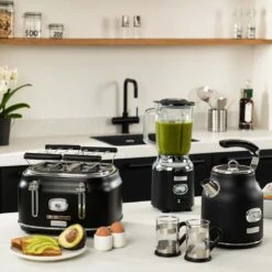 Westinghouse Blender Retro Collections - Liquorice Black - 1.5 Liter - WKBE221BK -Keukenwinkel WKBE221BK Retro Table Blender 5