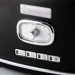 Westinghouse Broodrooster Retro Collections - 2 Sleuven - Liquorice Black - WKTTB857BK -Keukenwinkel WKTTB857BK Retro 2 Slice Toaster 2