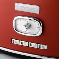 Westinghouse Broodrooster Retro Collections - 2 Sleuven - Cranberry Red - WKTTB857RD -Keukenwinkel WKTTB857RD Retro 2 Slice Toaster 2