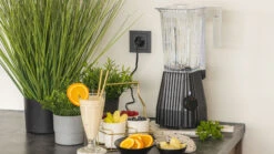 Alessi Blender Plissé - 5 Snelheden + Turbostand - Zwart - Michele De Lucchi - 1.5 Liter - MDL09 B -Keukenwinkel blender 1