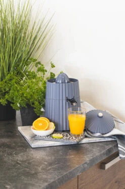 Alessi Citruspers Plissé - Elektrisch - Grijs - Michele De Lucchi - MDL07 G -Keukenwinkel citruspers 4