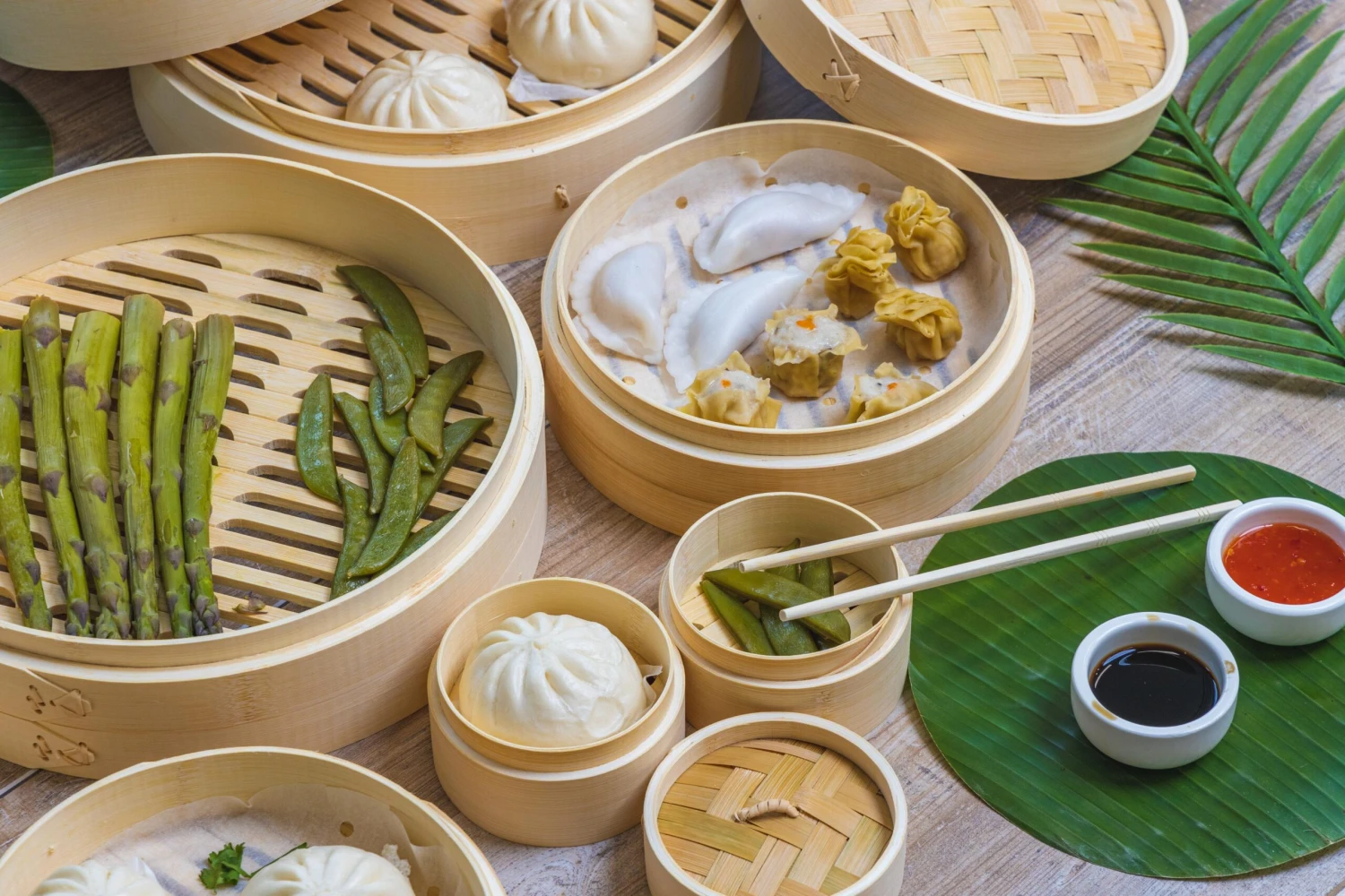 Sareva Stoommandje Bamboe 2-laags - ø 10 Cm 6 Sareva Stoommandje Bamboe 2-laags - ø 10 Cm - Afbeelding 4