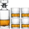 Cookinglife Whiskey Set (karaf & Whiskeyglazen) Moville - 5 Delige Set -Keukenwinkel moville 3 delig 1